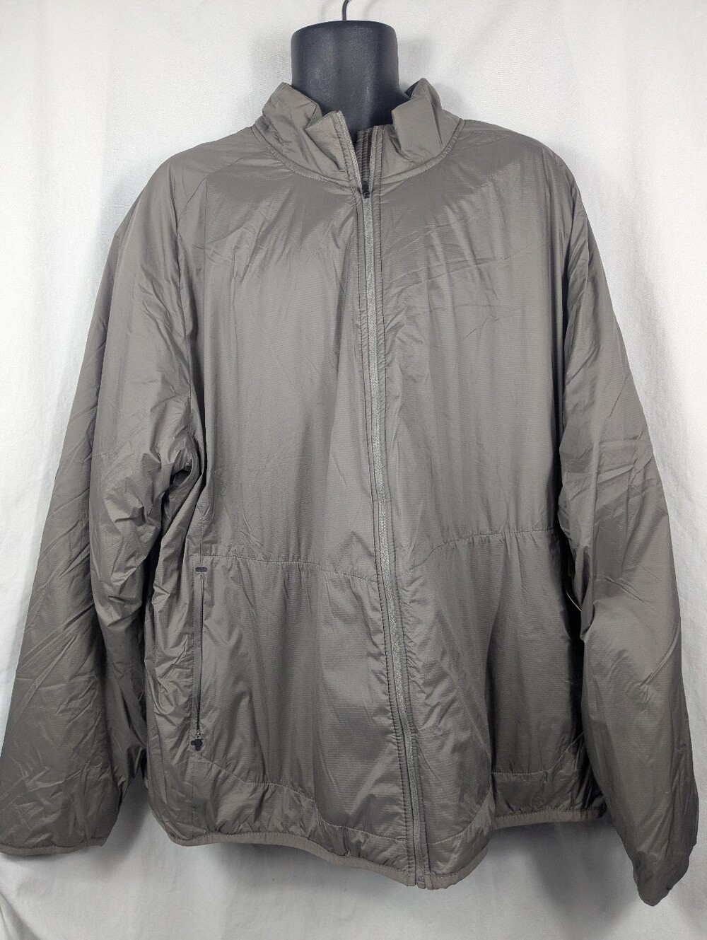 Ozark Trail Men's Light Insulated Dark Taupe Nylon Zip Jacket 3XL